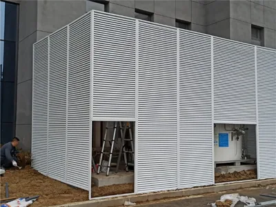 铝合金百叶窗设备房搭建